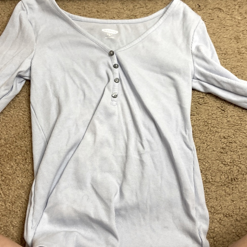 Old Navy slim fit XS button up baby blue